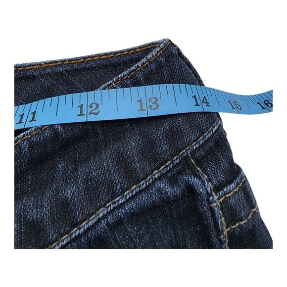 Chico's Platinum Jeans Womens Size 0Reg Dayton MR Bootcut Blue Embellished - Picture 7 of 10